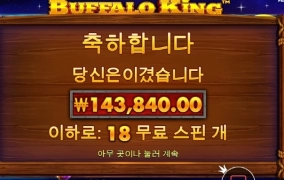 버팔로킹 스핀추가 주길래 기대 했다 ㅋㅋ