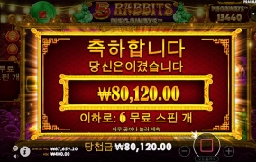 토끼해라서 한번 돌려봤네요