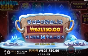 슬롯리뷰영상 보고 맘모스 덤벼봤네요