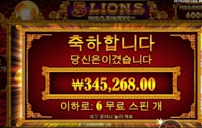 5라이언 메가웨이 성공 ㅅㅅ