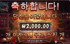 신규슬롯 보이길래 블래이드 팡