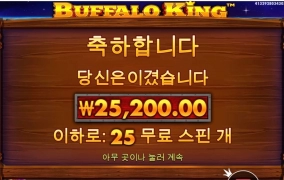 버팔로킹 아쉽다 한바닥