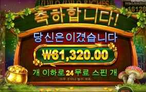 와일드 와일드 리치스 24스핀까지 어렵게 올렸는디
