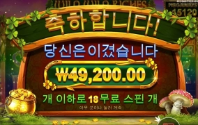 와일드 리치 메가웨이즈~ 18스핀까지 올렸는데 아쉽네요