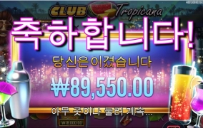 트로피카나는 역시 바닥