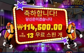 570배 저녁 햄버거 간드아~