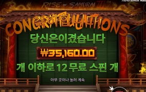 사무라이 3 추가 4스핀