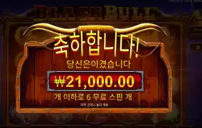 블랙불 ２１천원