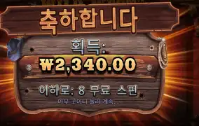 와일드 웨스트 골드 8스핀 후기