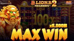 🔥신규슬롯🔥 5 라이언즈 메가웨이즈 2 x8,000배 맥스윈!! [프라그마틱]