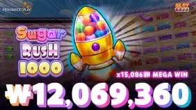 슈가 러쉬 1000 🔥당첨금 1,200만원🔥 x15,086배 메가윈!! [프라그마틱]
