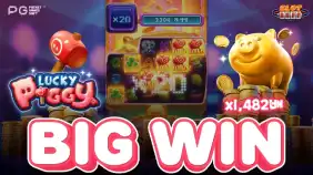 럭키 피기 x1,482배 빅윈!! [PG소프트]