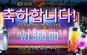 클럽 트로피카나 24천원 배팅