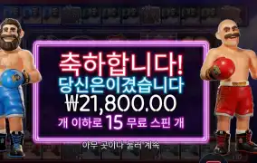 복싱 보너스 라운드 추가 스핀 실패