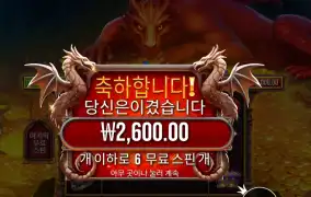 프라그마틱 플레이 슬리핑 드래곤 2천원