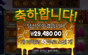 크레이지베어 45스핀인데 쩝
