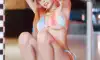파스텔톤 비키니 언더붑 거유 가슴