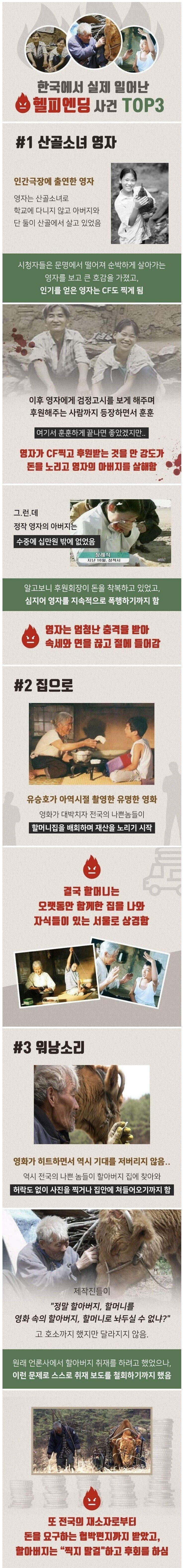 실제 일어난 헬피엔딩 사건