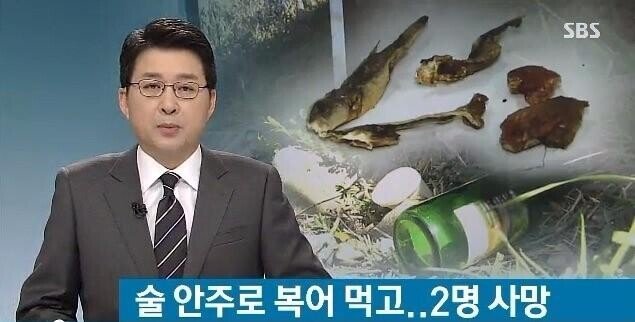 술 안주로 복어 훔쳐먹다 2명 사망