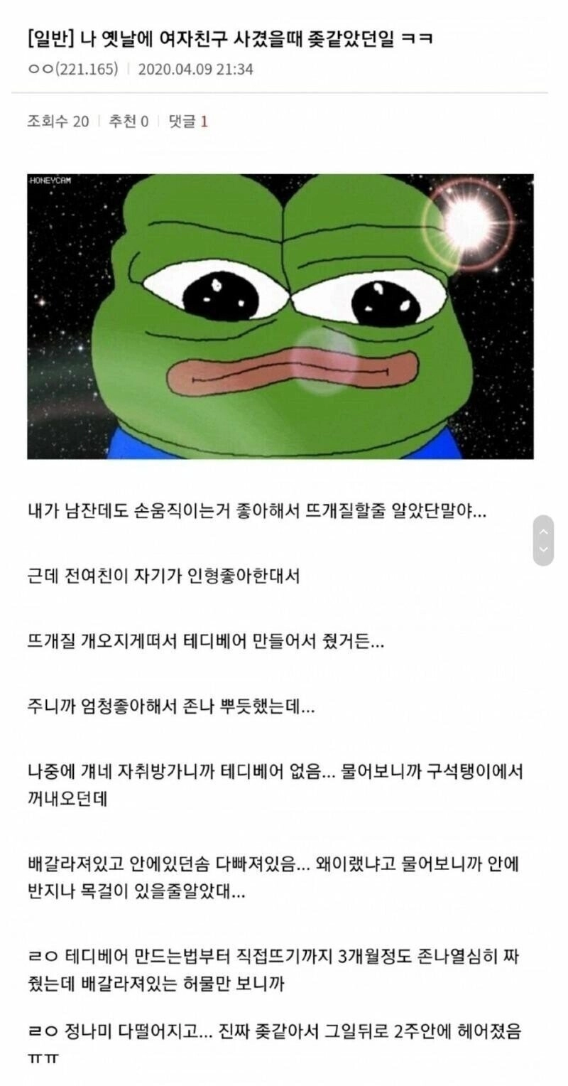 여친한테 뜨개질 인형 선물했던 디씨인.jpg