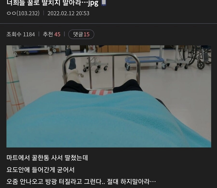 꿀로 딸치다 병원간 디씨유저.jpg