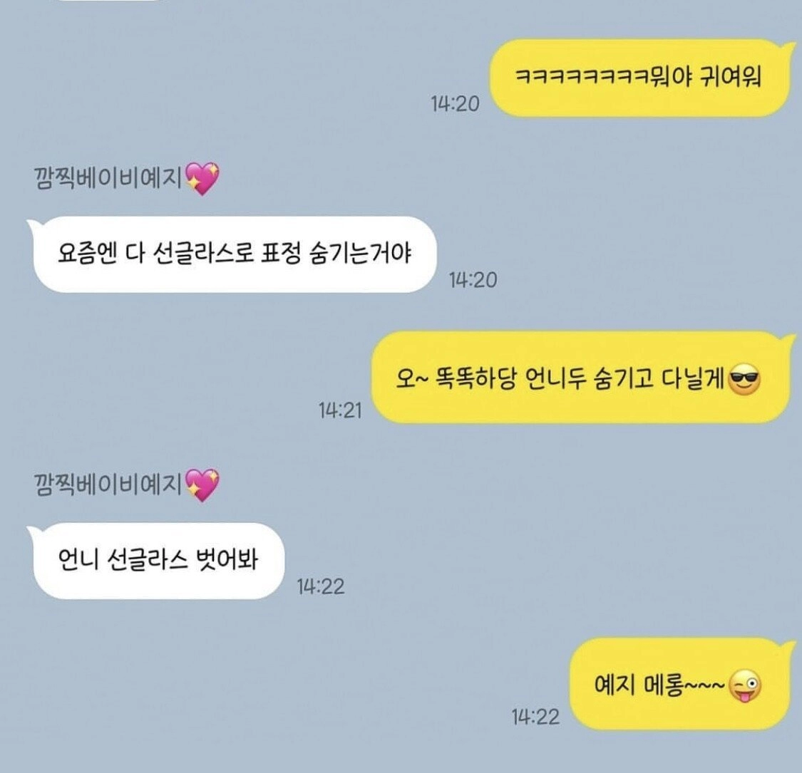 요즘 초딩들 이모티콘 사용법