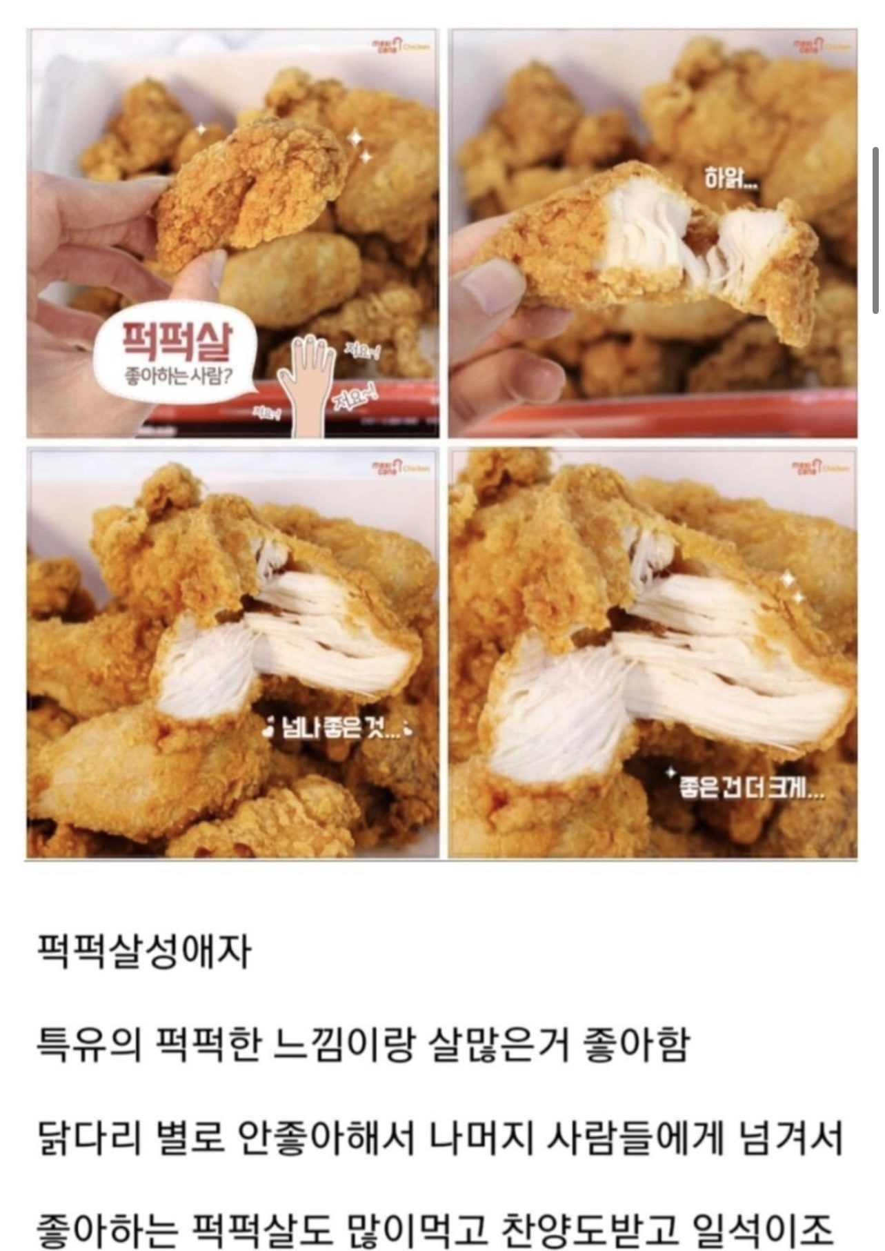 치킨먹을때 가끔 존재하는 사람