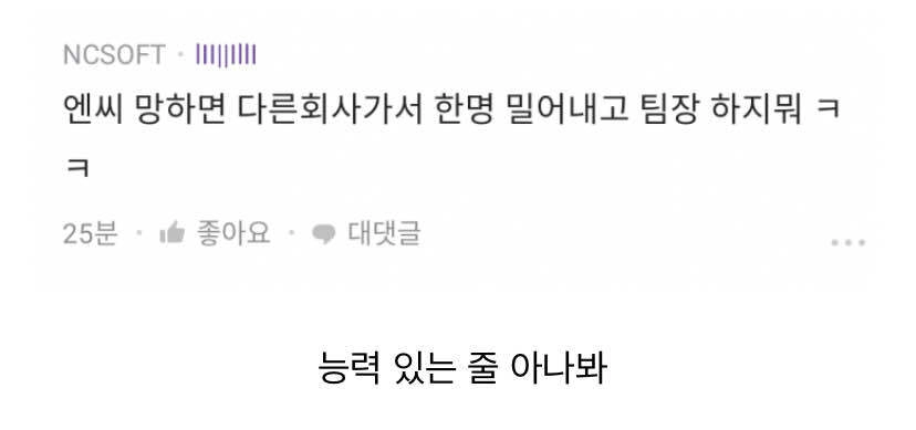 엔씨 직원이 긍정적인 이유