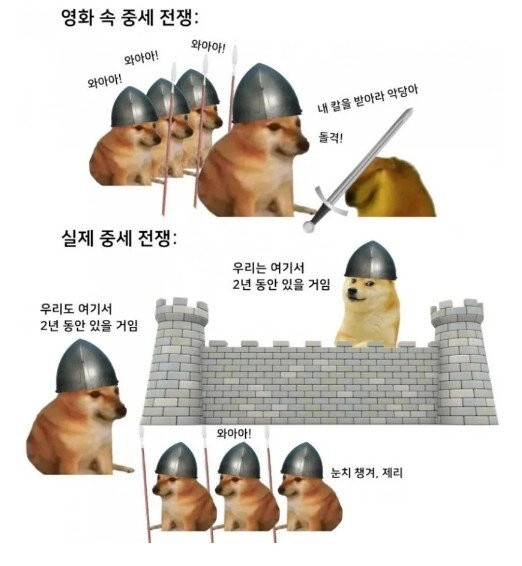 영화 속 중세 전쟁 vs 실제 중세 전쟁.jpg