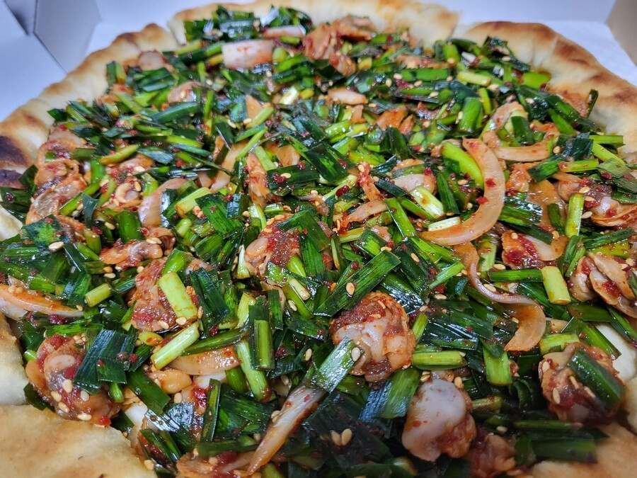 강릉에서 판매하는 특이한 피자.pizza