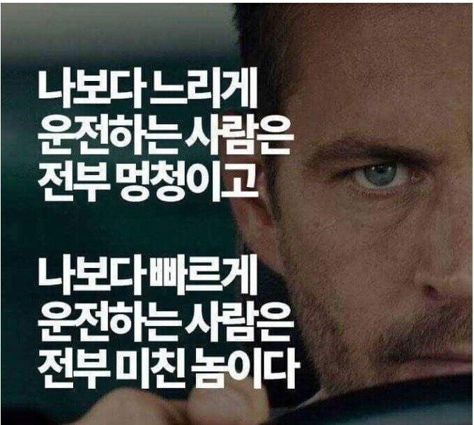 99%이상 운전자들 생각