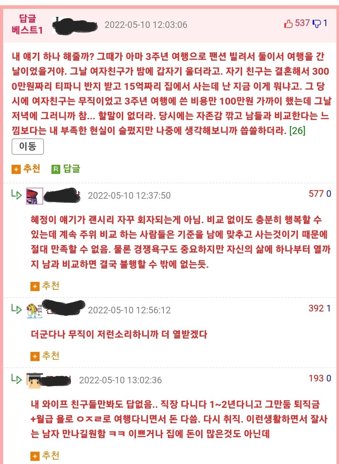 남자가 여자에게 정 떨어지는 순간