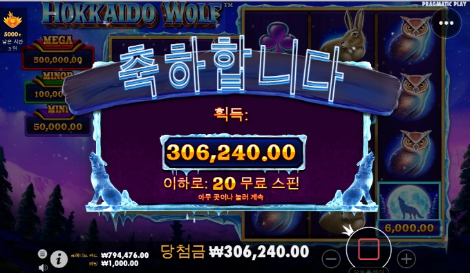 홋카이도 늑대! 살려주는구나!