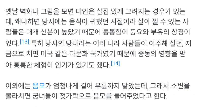 양귀비 실제 외모 묘사중 충격적인 부분