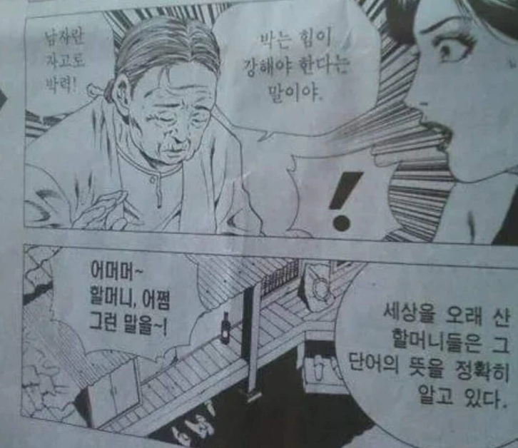 박력'이란 단어의 진짜 뜻