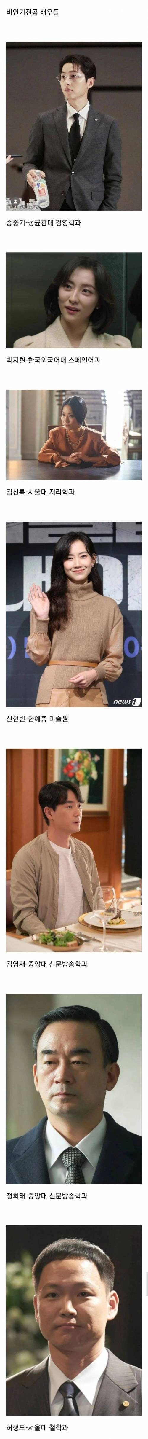 드라마 재벌집 출연 배우들 의외의 학력