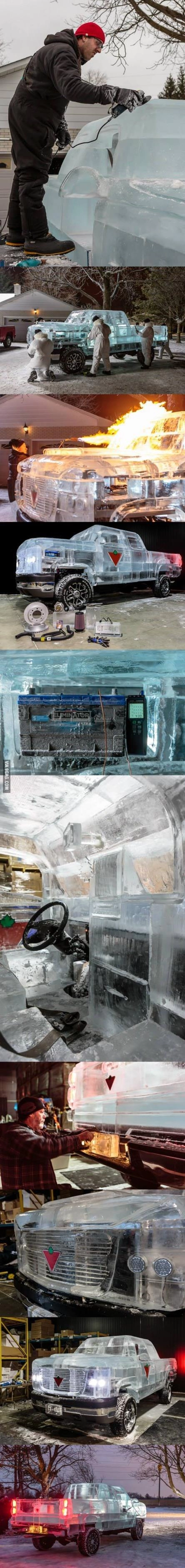 요즘에만 가능한 자동차 얼음 튜닝