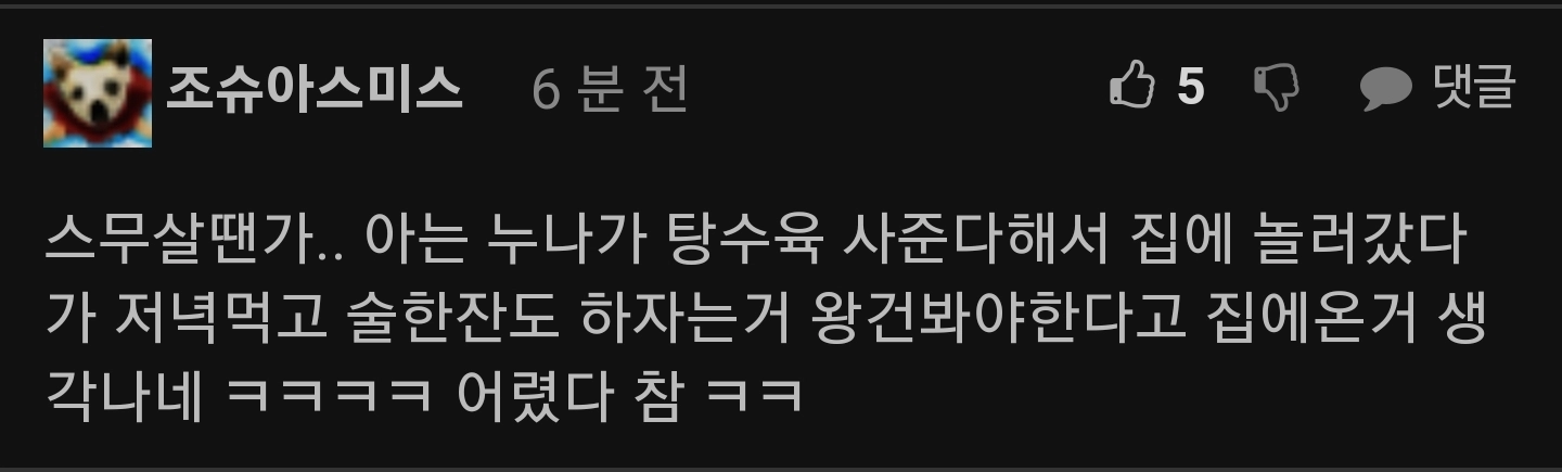 20대때 안해봐서 후회하는거