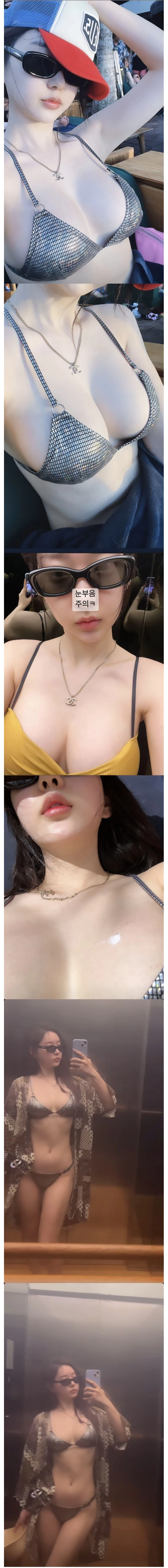 대놓고 꼴리는 비키니 입은 신재은