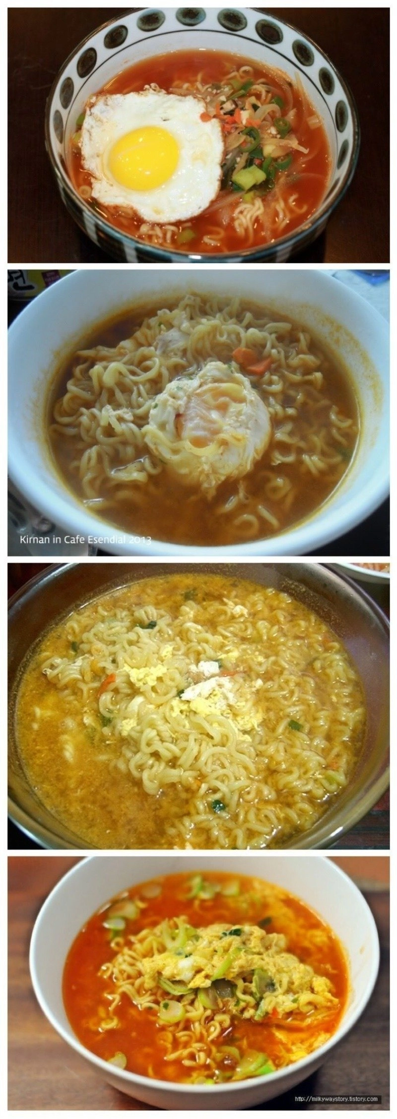 라면에 계란 넣는 다양한 취향.jpg