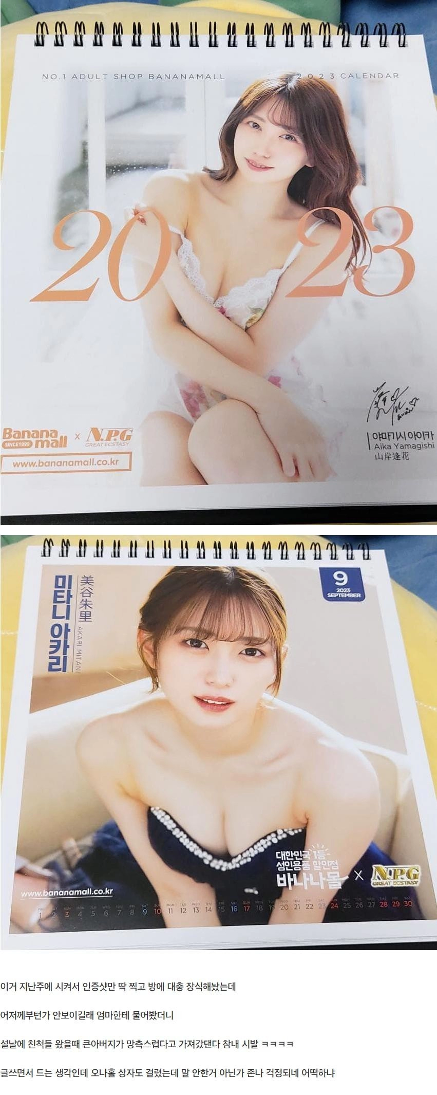 설날에 큰아버지가 달력 훔쳐갔다는 디시인