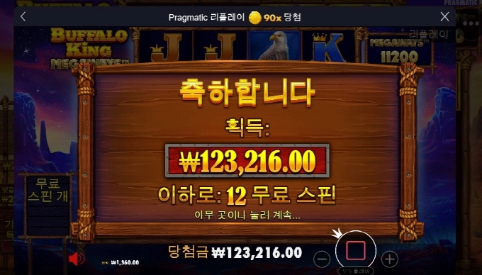 버팔로 먹죽먹죽 안터짐 ㅜㅜ