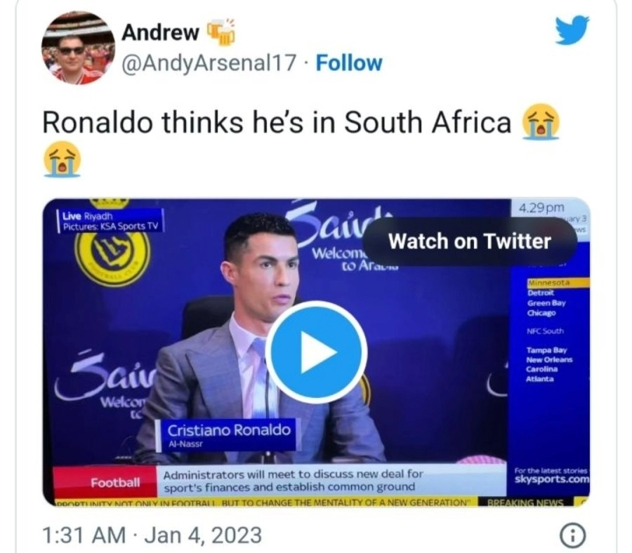 입단식부터 사고쳐서 현지팬들에게 욕먹는 호날두.jpg