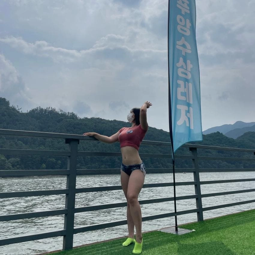 빠지 놀러간 운동하는 육덕녀