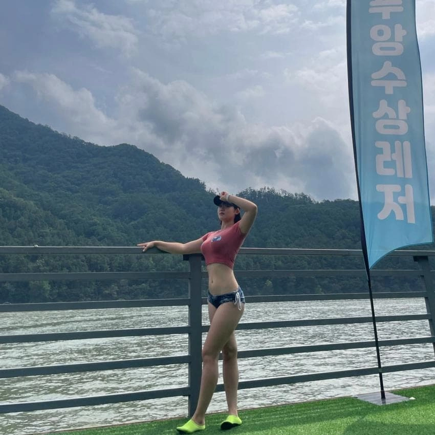 빠지 놀러간 운동하는 육덕녀