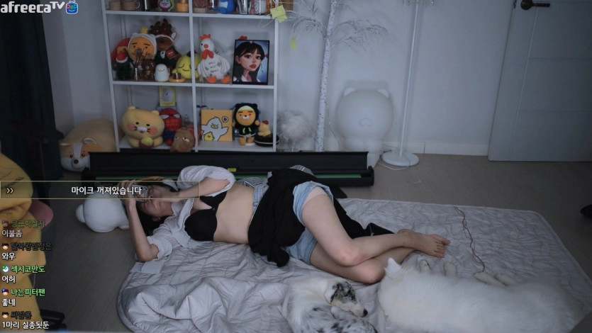 문월 잠방하다가 ㄲㅈ랑 도끼자국 노출 ㄷㄷ