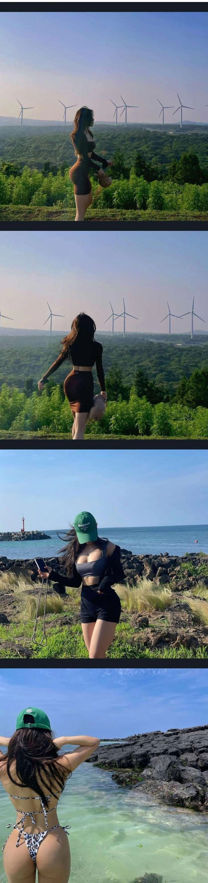 운동하는 대만 처자