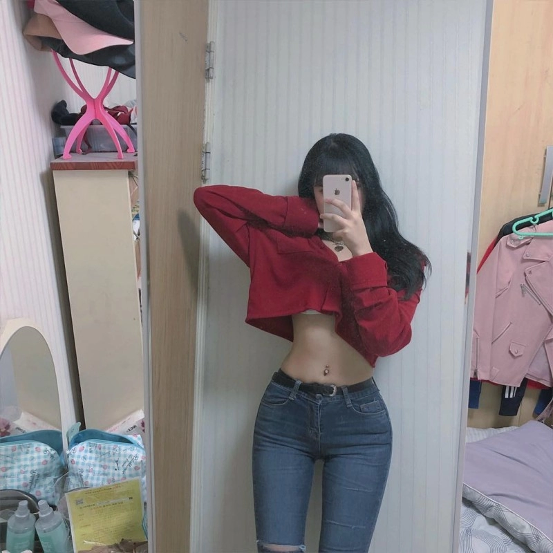 흙수저녀 몸매 셀카