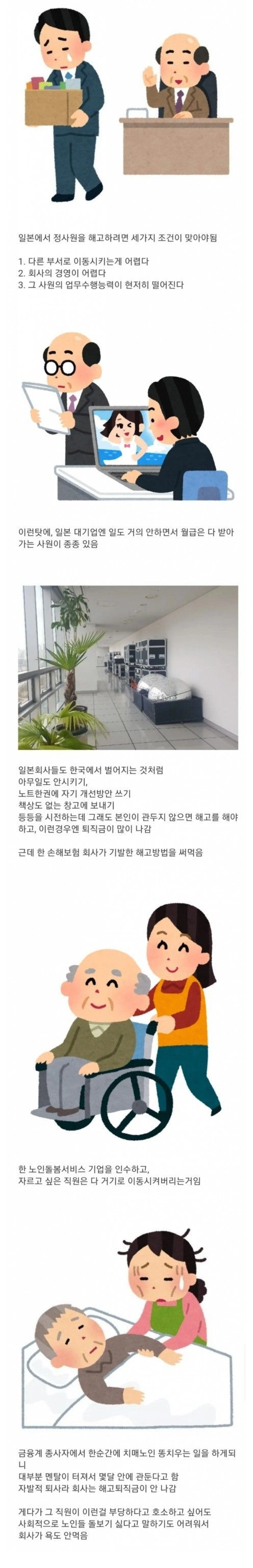 어느 일본 보험회사의 직원 해고법