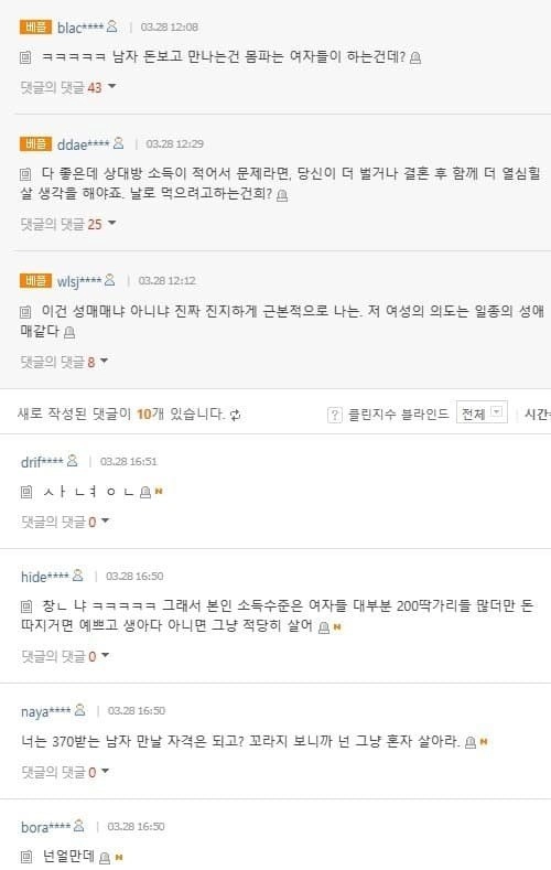 소개받은 남자의 연봉에 분노한 여자